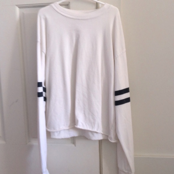 John Galt long striped sleeve top - Picture 1 of 2